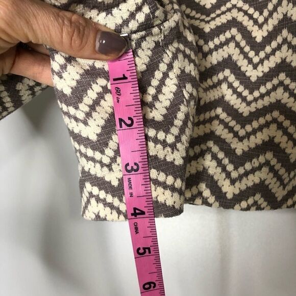Anthropologie Cartonnier Taupe Cream Shorts - Picture 8 of 13